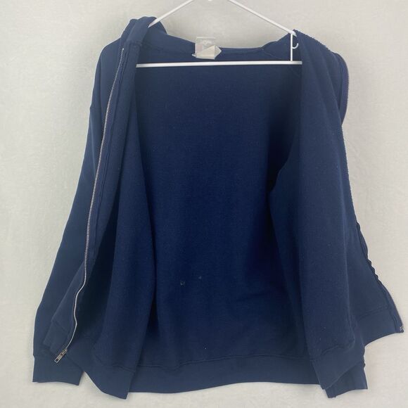 NFL New England Patriots Zip Up Sweater Adult Extra Large Blue Hooded - Picture 3 of 13